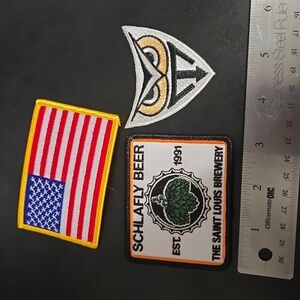 Set of Iron-On Patches  - Schlafly Beer and others